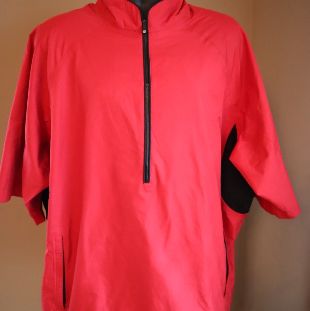 Footjoy Dryjoys Tour Collection Short Sleeve 1/2 Zip Windbreaker XXL